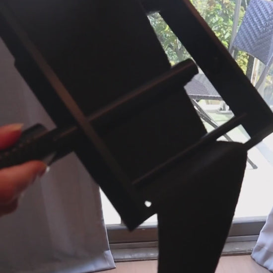 Stallion Silver wrap roller rolling a polo wrap, 19 second loop, no sound