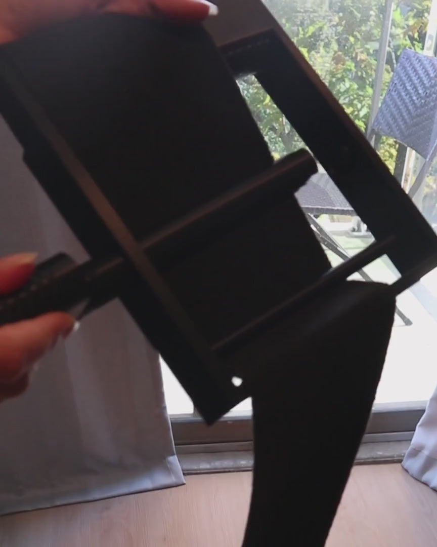 Stallion Silver wrap roller rolling a polo wrap, 19 second loop, no sound